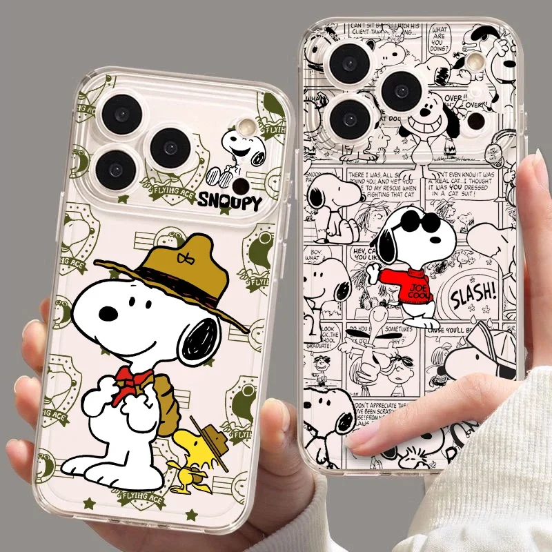 Cowboy Snoopy Phone Case For Samsung Galaxy A16 A15 A35 A05 A55 A35 A54 A07 A06 A24 A14 A34 A24 A25 A53 A12 A52 A13 Soft Cover