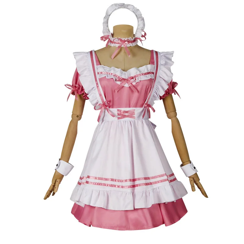 لوليتا فستان حفلة فتاة فستان القوس الحلو فستان الأميرة لطيف Kawaii الكشكشة تأثيري حلي مجموعة من ثمانية قطع