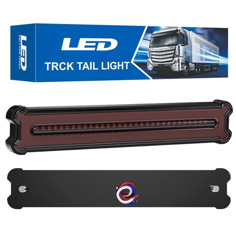 

12V 24V Truck Tail Light 109 LED Flashing High Brake Light Trailer Strobe Warning Light Side Light Flowing Turn Signal Light