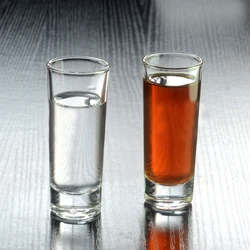 60ml Transparent Glassware for Bourbon Gin Whiskey Cocktail Scotch Vodka 8pcs Set Classic Shot Glass Party Small Liquor Goblet