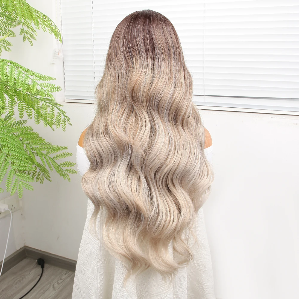 LIGHT BEAUTY 13*4 perucas dianteiras de renda perucas retas com cabelo sintético de alta qualidade perucas encaracoladas e boa textura