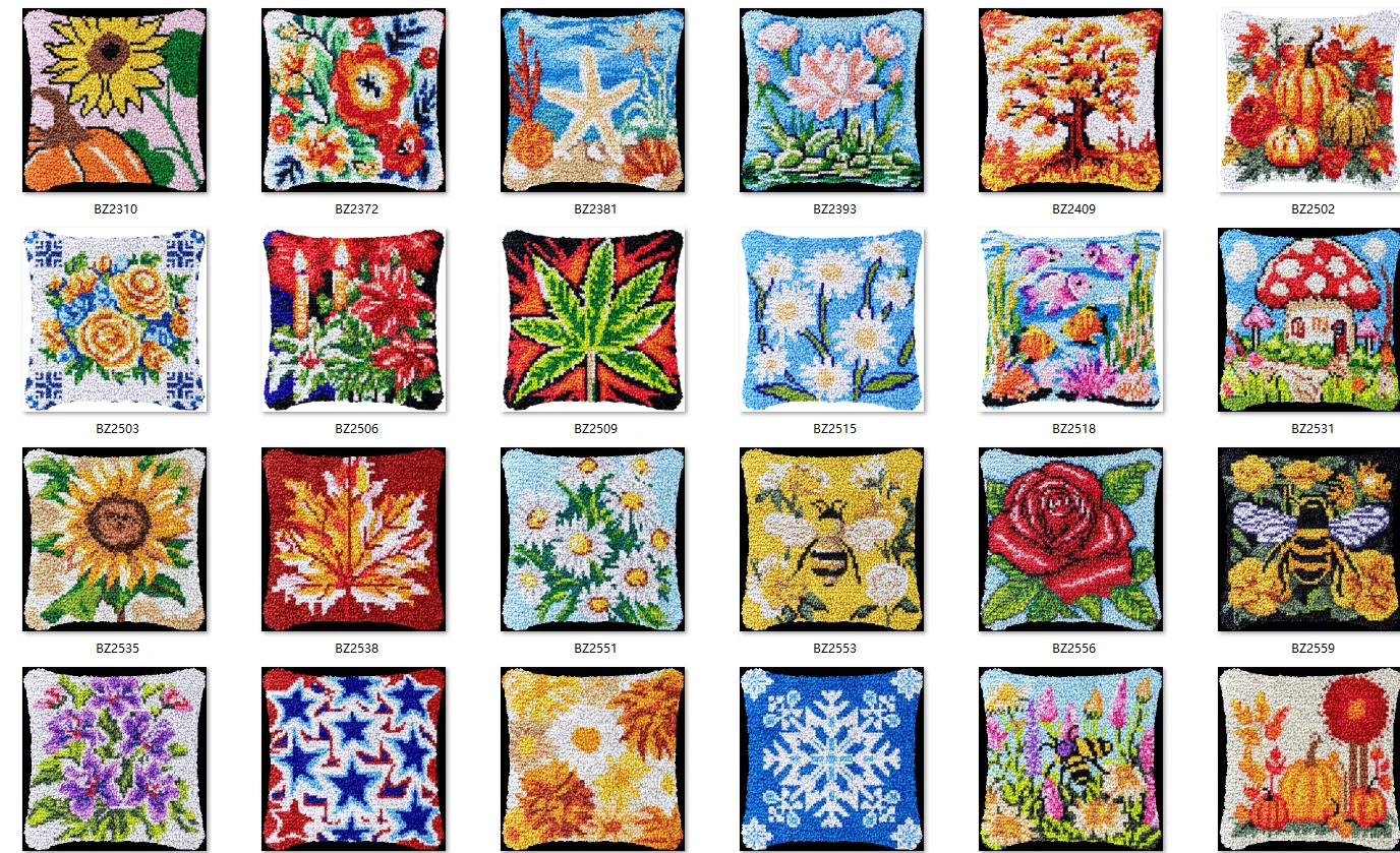 

Комплект крючков-защелок, подушка, пуговицы Smyrna, посылка, цветы, стили, новинка 2025 года, набор крючков-защелок с подсолнухами для рукоделия