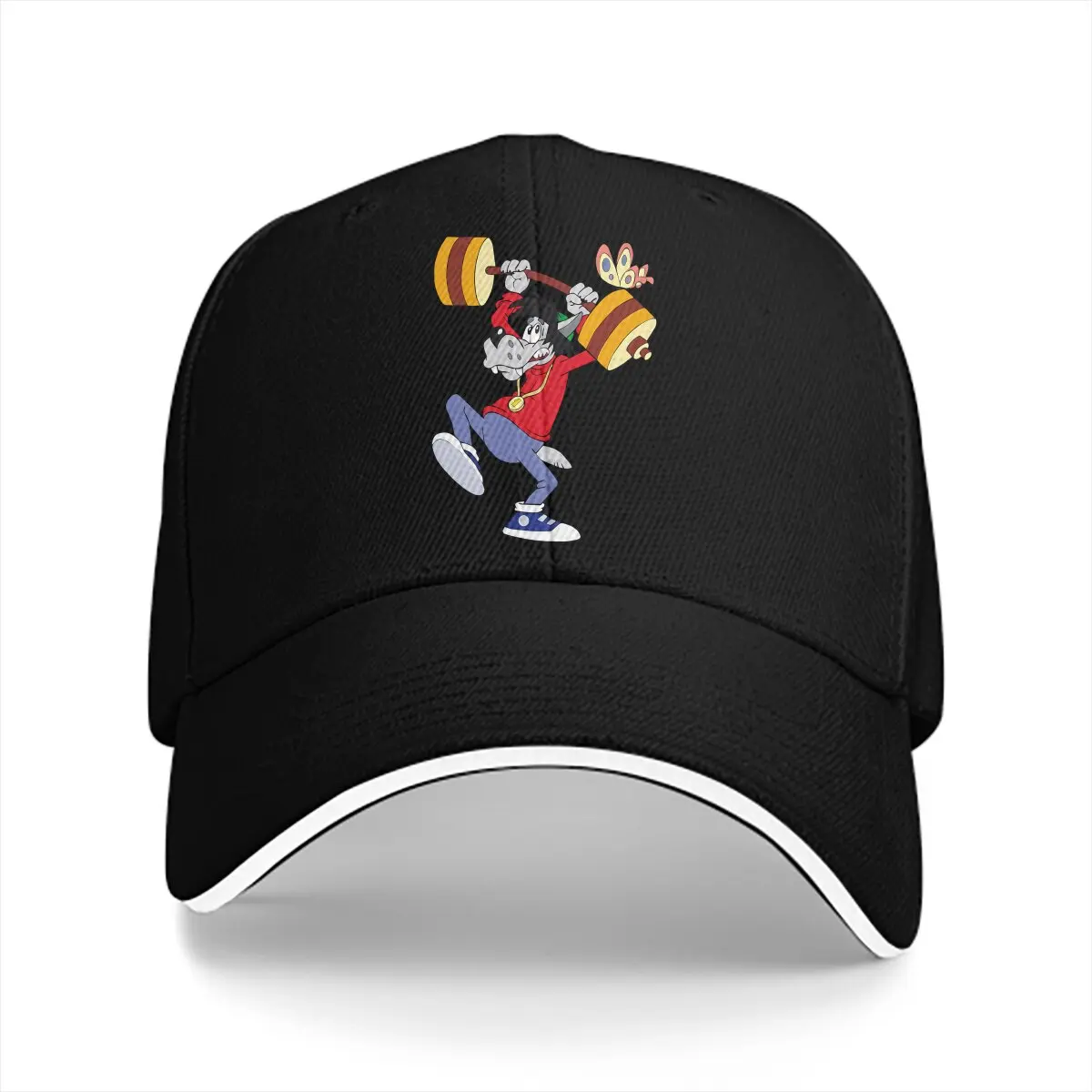 

Butterfly Baseball Cap Men Hats Visor Protection Snapback Nu Pogodi Hare Wolf Anime Gifts Caps