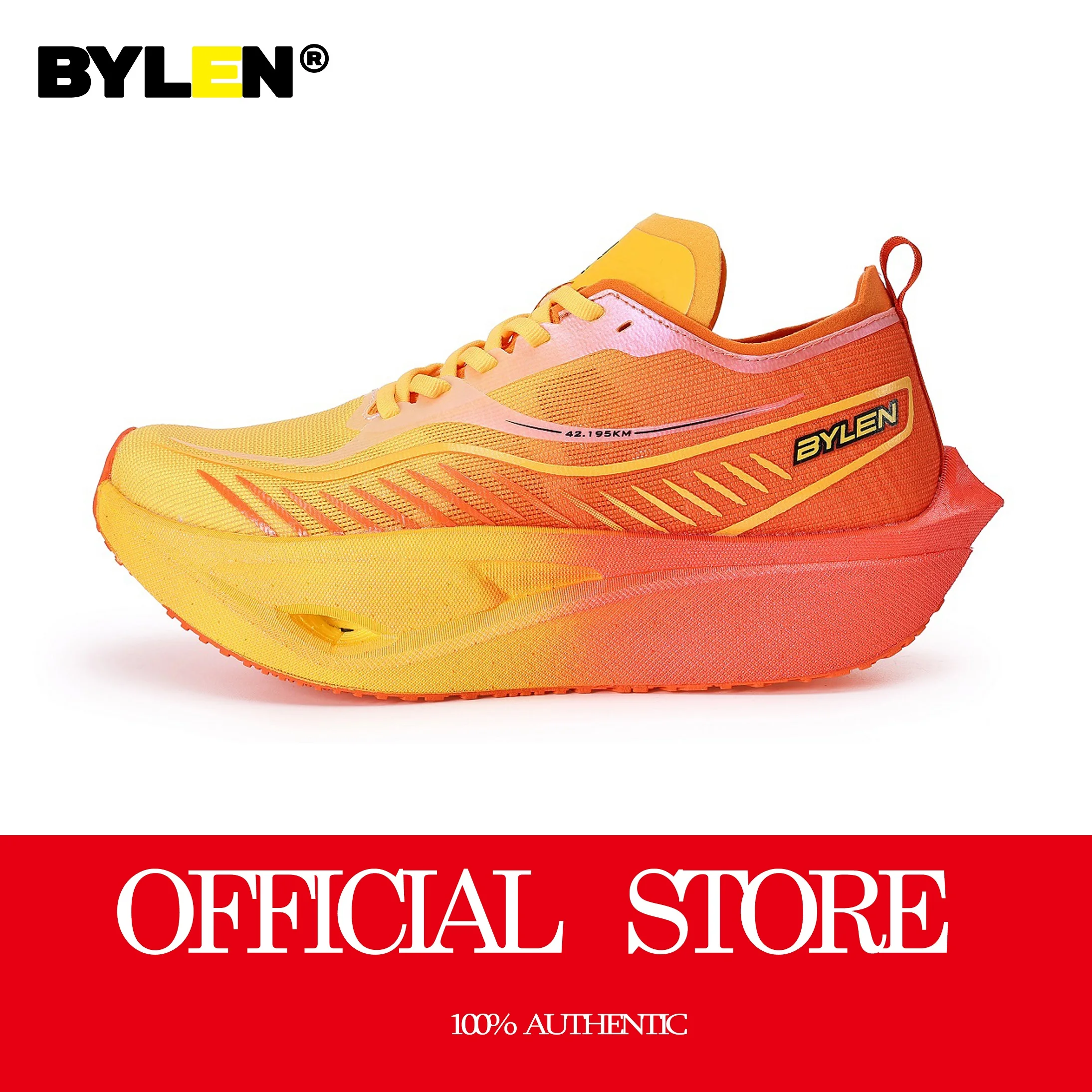 BYLEN Speed 3.0 Full Palm Carbon Plate Men Racing Running Shoes Marathon Professional Cushioning Anti-slip Woman Sneakers