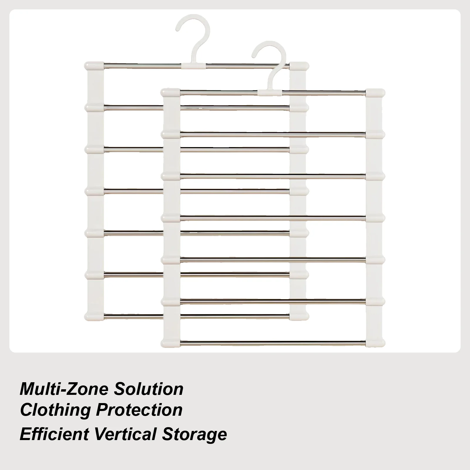 

Вешалки для брюк Экономия места 6-слойная складная вешалка из 2 предметов Вешалки для одежды для джинсов Брюки Юбка Шкаф Спальня Общежитие