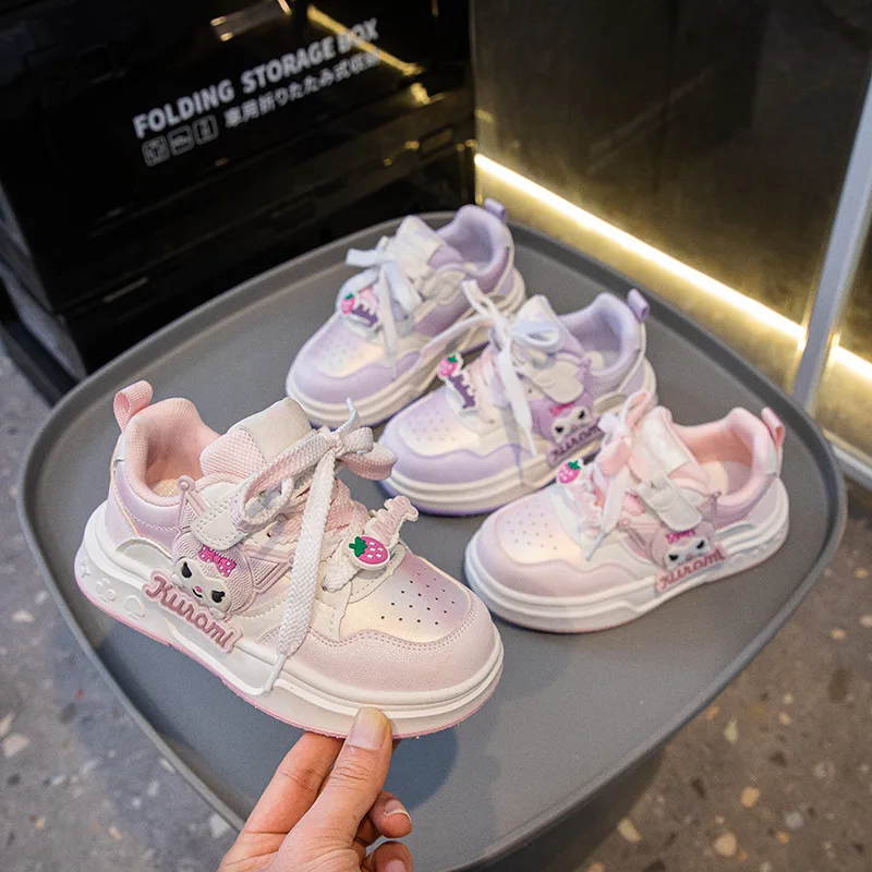 

Hot Sanrio Girl Kuromi Fashion Lightweight Sneakers Student Cartoon Autumn Wear-Resistant Non-Slip Child Casual Shoes New Style