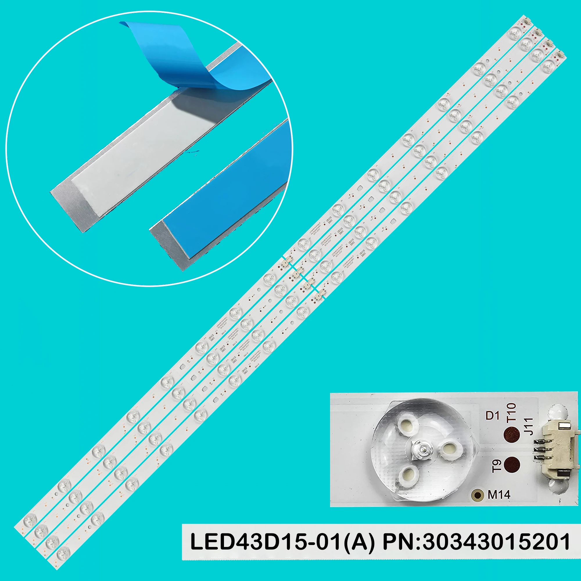 

LED BackLight Strip For MTV-4331LTA2 LED43D15-01(A) PN:30343015201