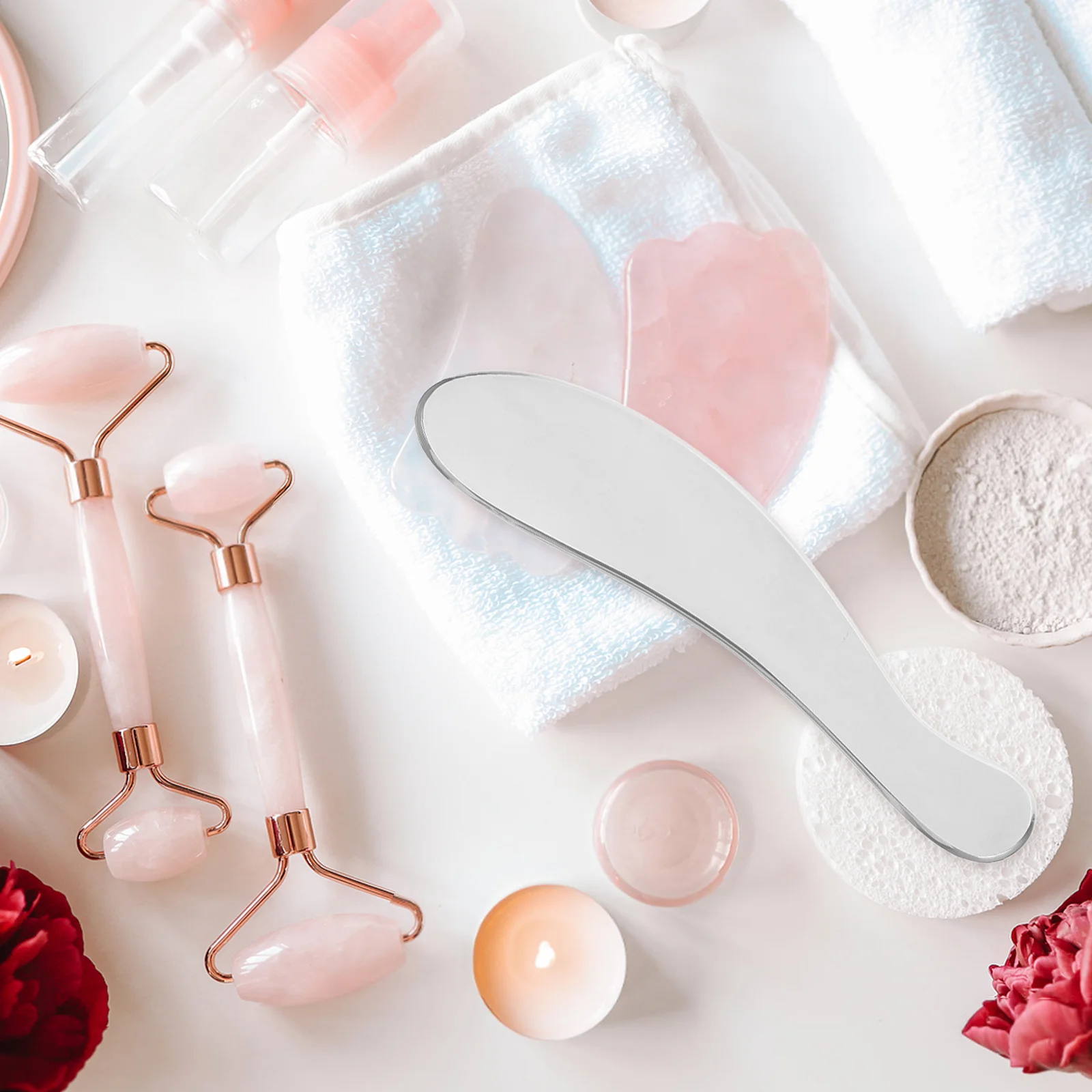 الفولاذ المقاوم للصدأ غوا شا مجلس مريح يده العضلات كشط أداة تدليك الأنسجة العميقة مكشطة لاسترخاء الجسم و #6