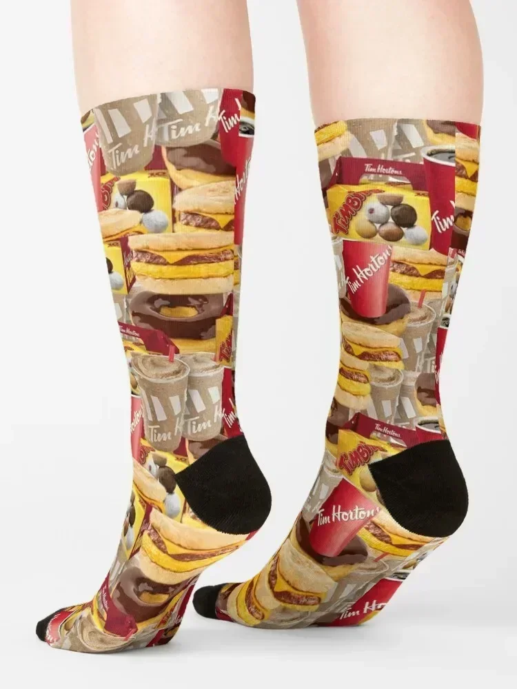 تيم هورتونز كلية وملصق حزمة الجوارب مجنون بالجملة أحذية المشي لمسافات طويلة الرياضة الرجال الجوارب الفاخرة العلامة التجارية النسائية #4