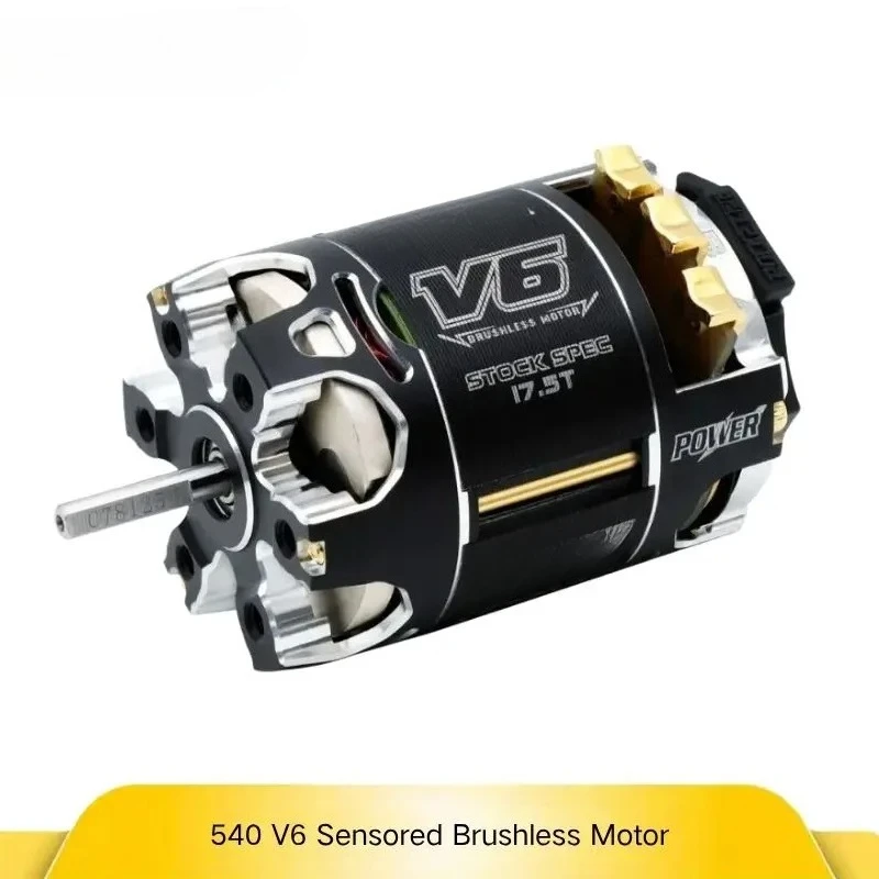 HOTE   540 V6 13.5T 17.5T 21.5T SPEC Sensored Brushless Motor Waterproof 3.175mm for 1/10 1/12 RC Car