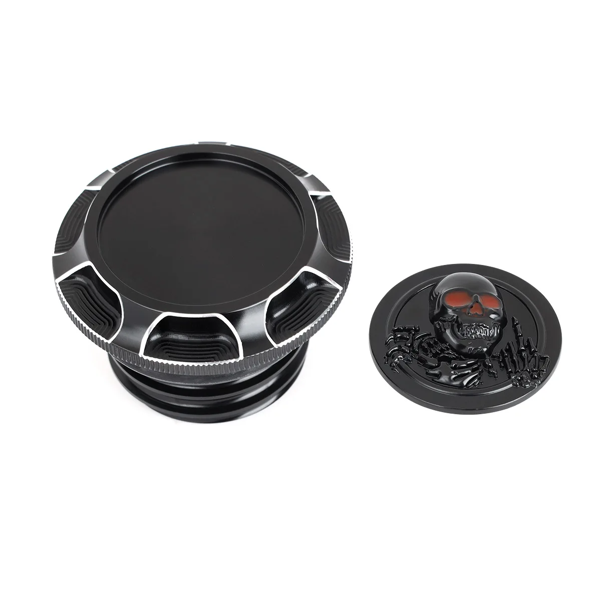 Motorcycle Fuel Tank Cap Skull Decor Oil Gas Tank Cap For Harley Davidson Sportster XL 1200 883 X48 Dyna Softail Touring FLHR