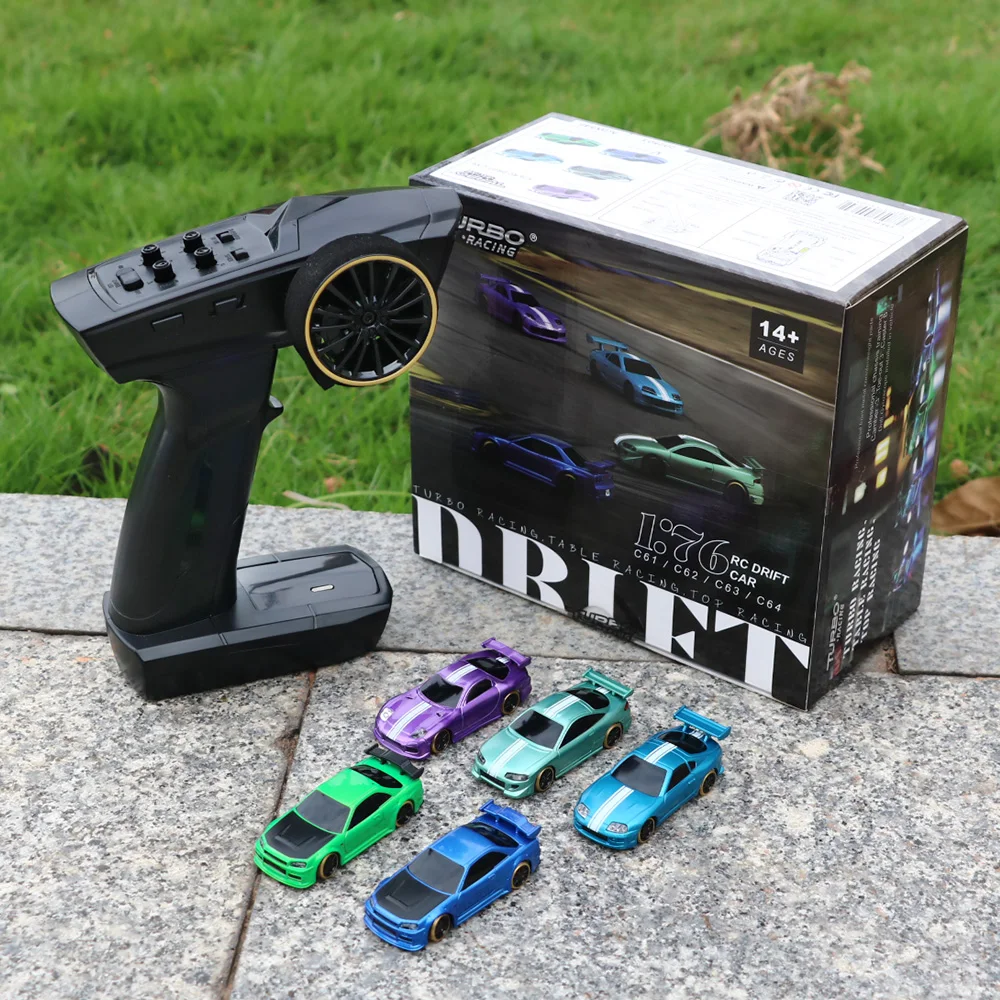 ターボレーシング 1:76 RCカー C66 C64 C65 C61 C62 C63 電動ドリフトカー ジャイロ付き ラジオ フルプロポーショナル おもちゃ 子供と大人向け