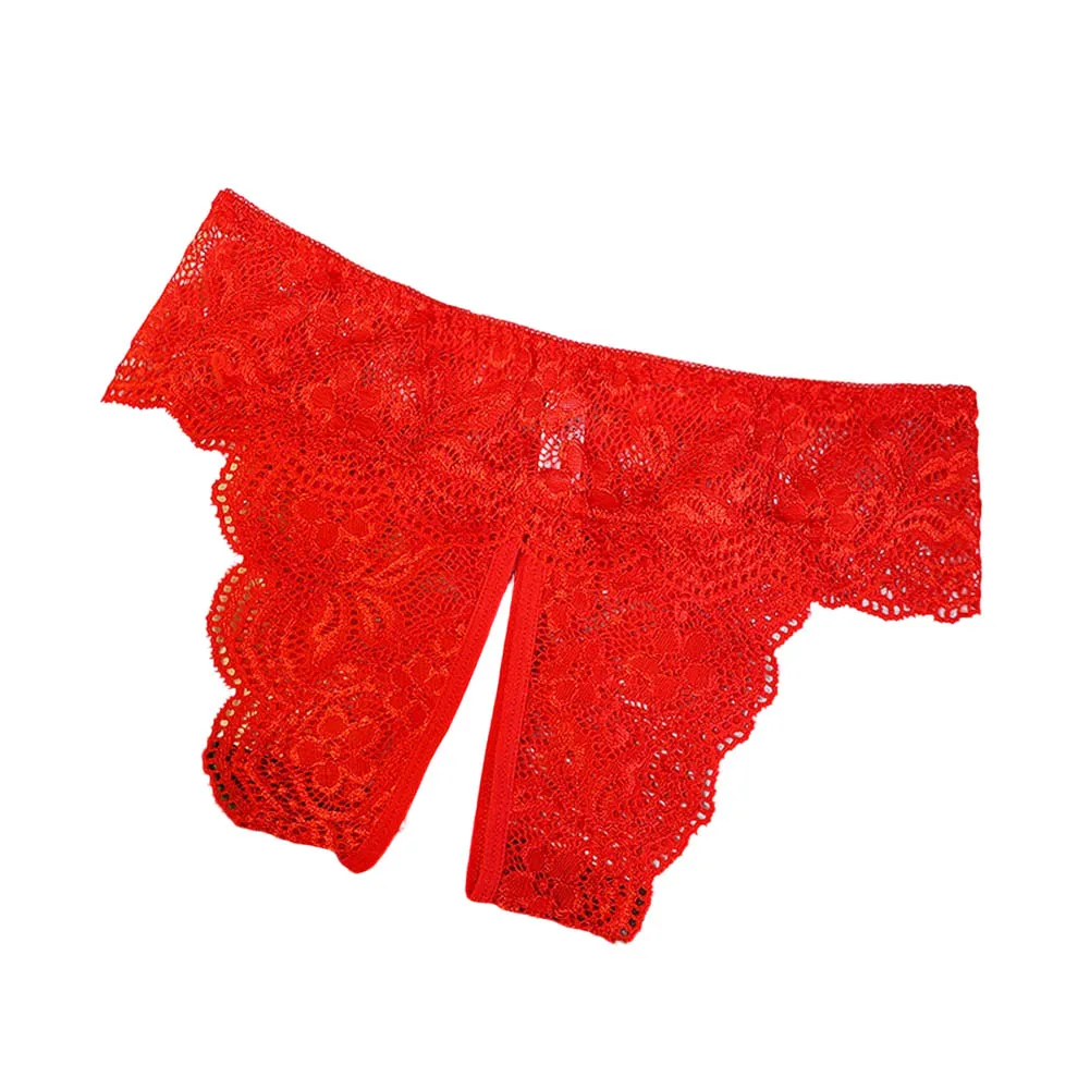 Omen Sexy G-String Lace Crotchless Panties Women Underwear Sexy Lingerie Erotic Open Crotch Thongs G String