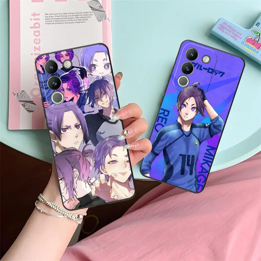 Blue Lock Reo Mikage Matte TPU Mobile Phone Case for VIVO Y77 76 75 74 73 72 58 56 55 51 50 38 36 Y19 Y18 Y03 Y01 5G Cover