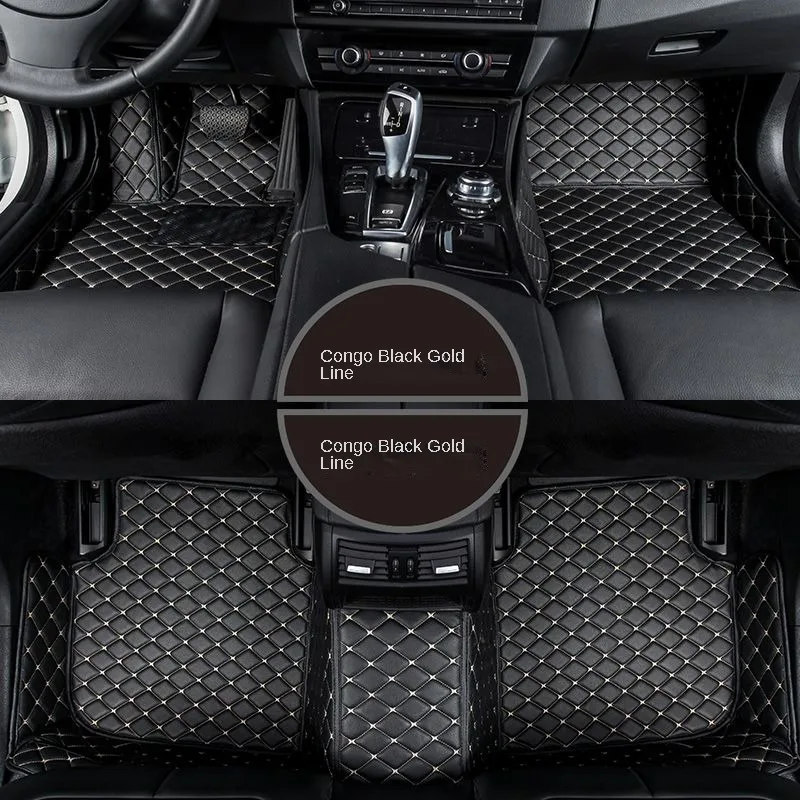 

YUCKJU Custom Leather Car Mat For Audi All Medels A6L R8 Q3 Q5 Q7 S4 RS TT Quattro A7 A8 A3 A4 A5 Auto Accessories