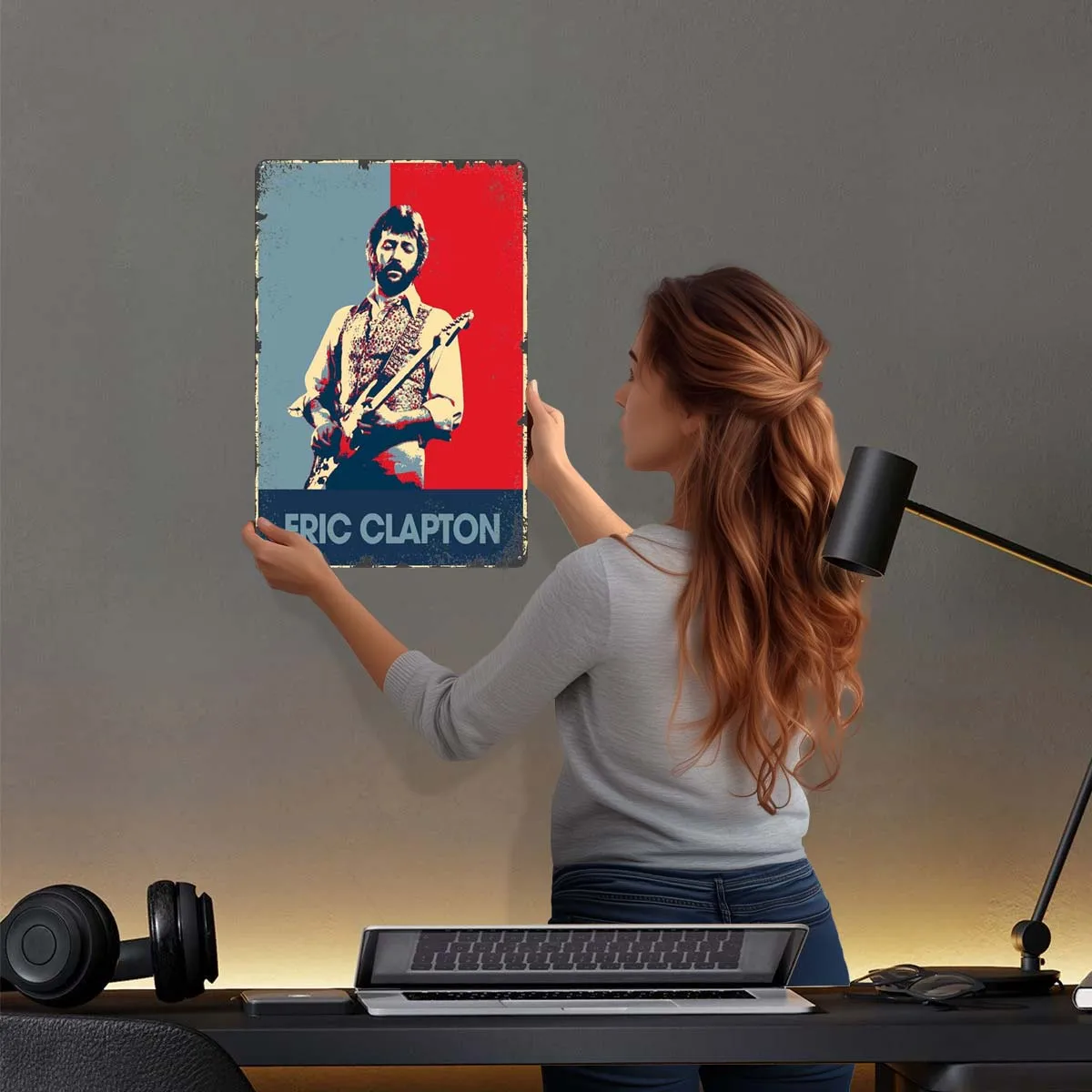 Eric Clapton Rapper Tinplate Sign Music Poster Vintage Home Decor Items Metal Signs for Wall Art Decoration Bath Room Decor Men