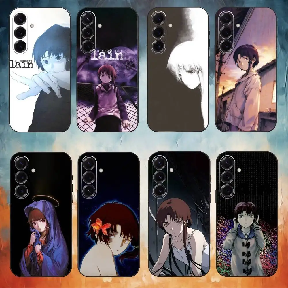 

S-Serial E-Experiments L-Lain Phone Case For Samsung Galaxy A73,A72,A71,A70,A53,A52,A51,Others Soft Black Cover