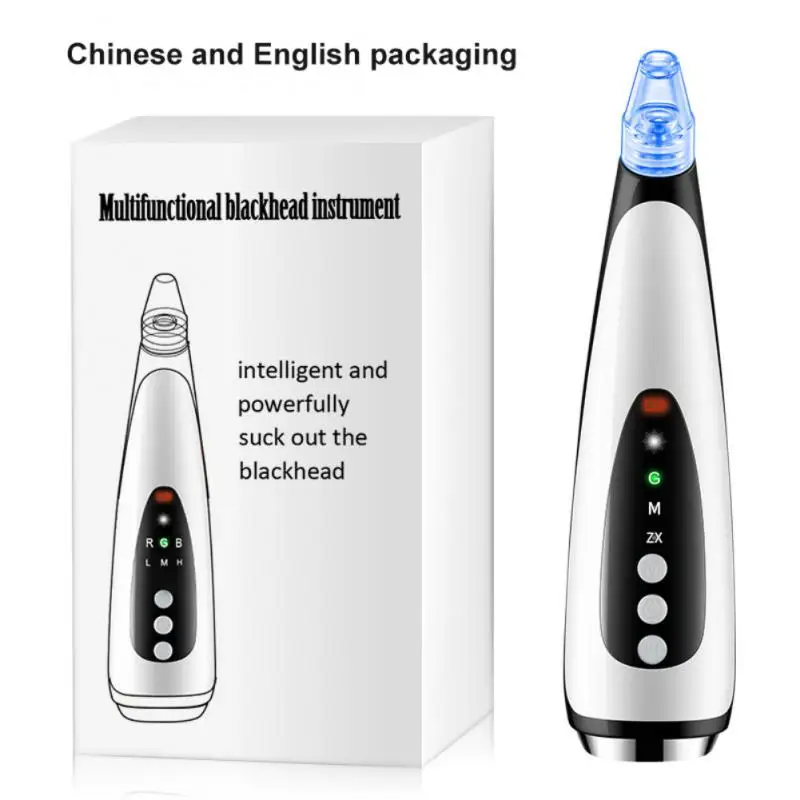 Facial Blackhead Remover Electric Acne Cleaner Blackhead Black Point Vacuum Cleaner Tool Black Spots Pore Cleaner Machine