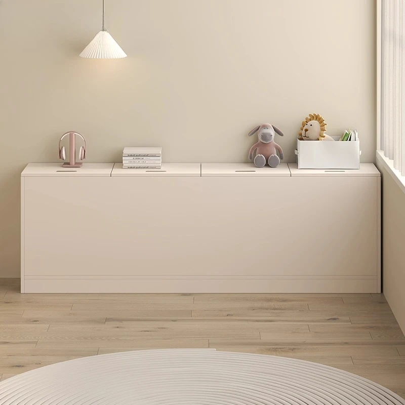 

Cream wind bedside locker storage backrest crevice cabinet storage locker