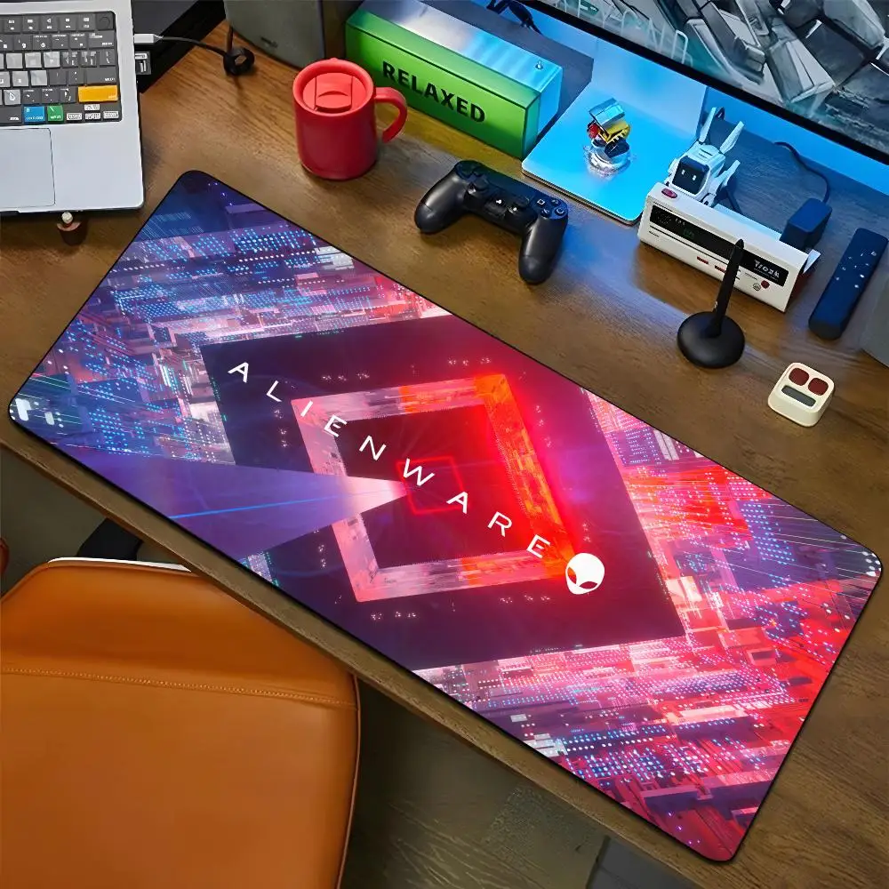 Alienware Mouse Pad Cartoon Lockedge Large Gaming Pad Computer Gamer Keyboard Mat Desk Mousepad PC Desk Pad