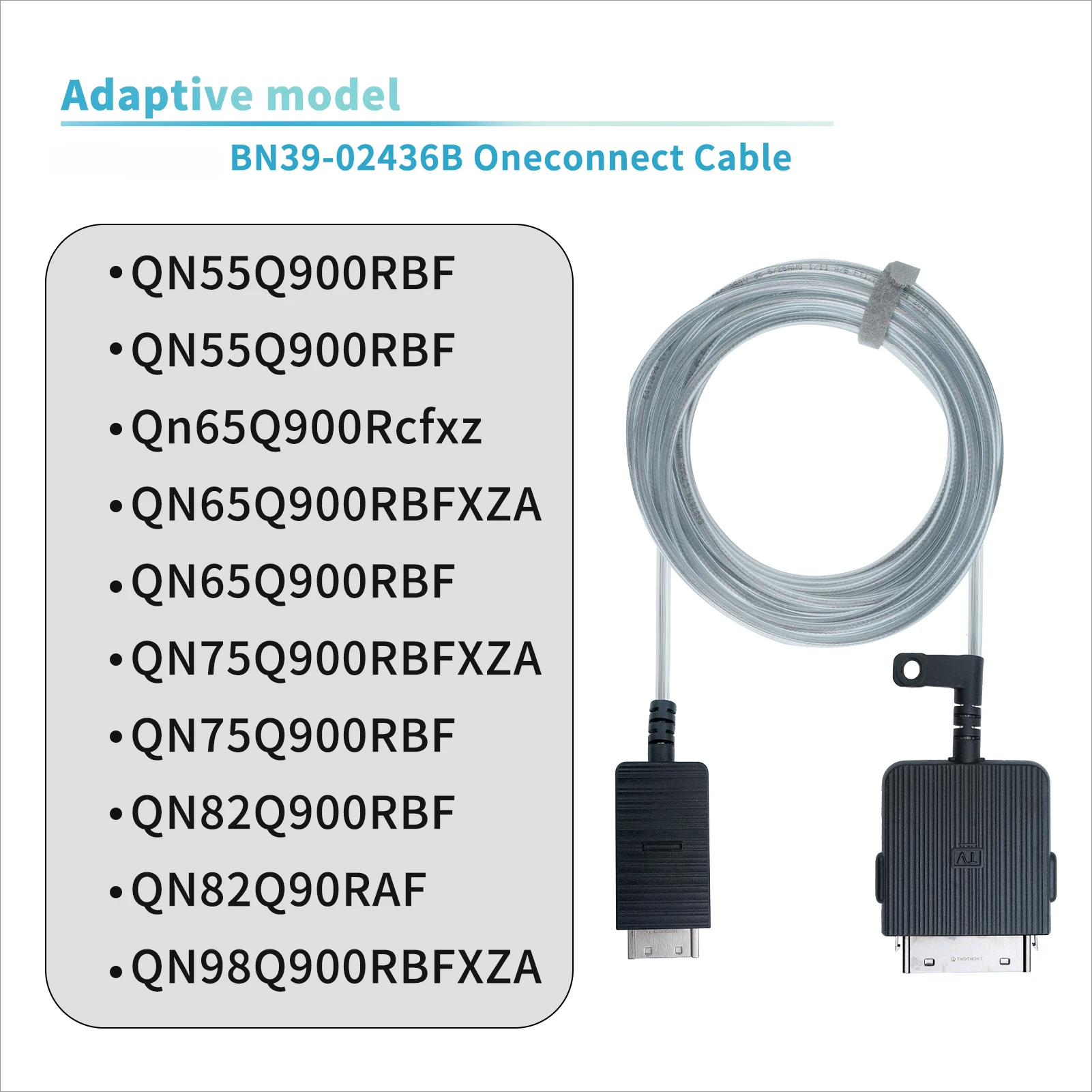 Genuine Original BN39-02436B QLED One Connect Cable Fits QN75Q900RBF QN65Q900RBF QN55Q900RBF QN82Q900RBF QN82Q90RAF QN75Q90RAF