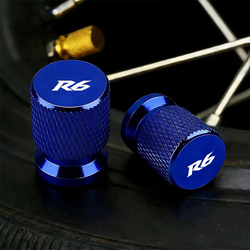 For YAMAHA YZF R1 R1S R1M R3 R6 R7 R9 R15 R25 R125 R250 YZF-R1 YZF-R3 YZF-R6 YZF-R7 Motorcycle CNC Wheel Tire Valve Caps Cover