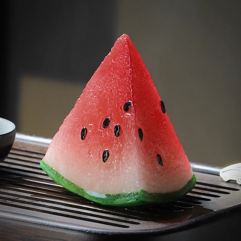 Color-changing Watermelon Tea Pet Resin Watermelon Ornaments Tea Table Tea Table Supplies Decorations Desktop Ornaments