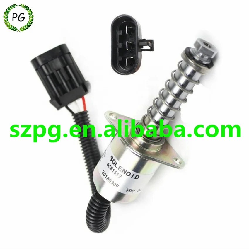 6681512 12V Fuel Shutoff Solenoid Traction Lock Solenoid For Bobcat S220 S250 S300 S450 S510 453