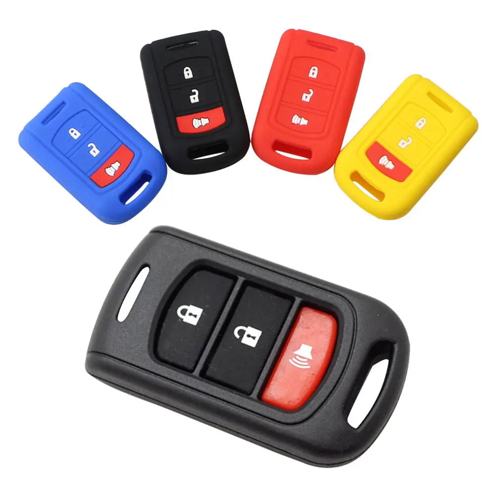 Silicone Key Case for Toyota Prius 20 RAV4 Camry 70 CHR C-HR Corolla Cover 3 Button Remote Key Holder Car Cover 2018 2019 2020