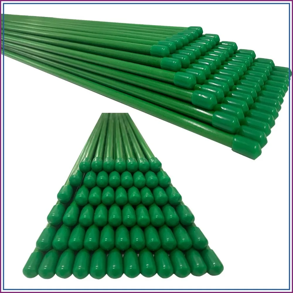 20-Pack 6FT Fiberglass Garden Stakes, Strong & Rust-Proof Plant Supports for Tomatoes, Cucumbers & Climbing Plants