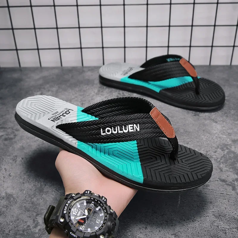 Flip Flops Men Original Brands Shoes for Men 2024 House Slippers Man Summer Shoes Sale Men\'s Summer Sandals Flip-flops Flop Home