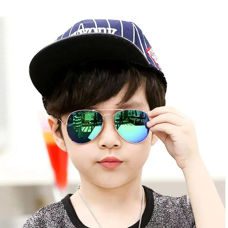 New Children Borderless Sunglasses Children Metal Frame Oval Shape Sun Glasses Boys' Outdoor Travel Eyewear UV400 Oculos De Sol