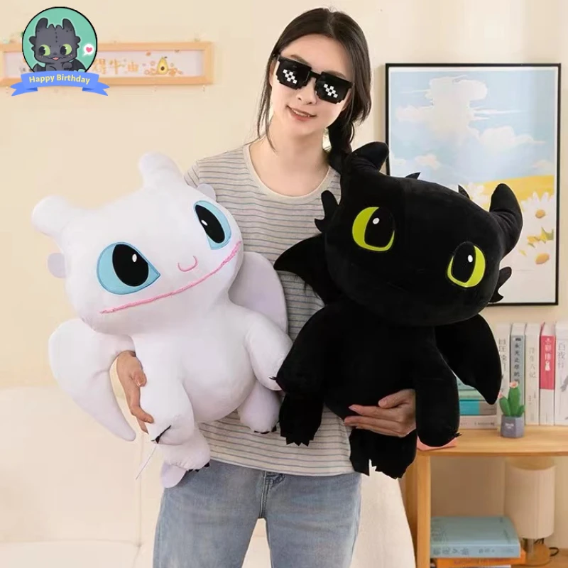 

45cm/60cm How to Train Your Dragon Large size Plush Toys Plushie Toothless Doll Kawaii Stuffed Decoration Gift For Kid Birthday