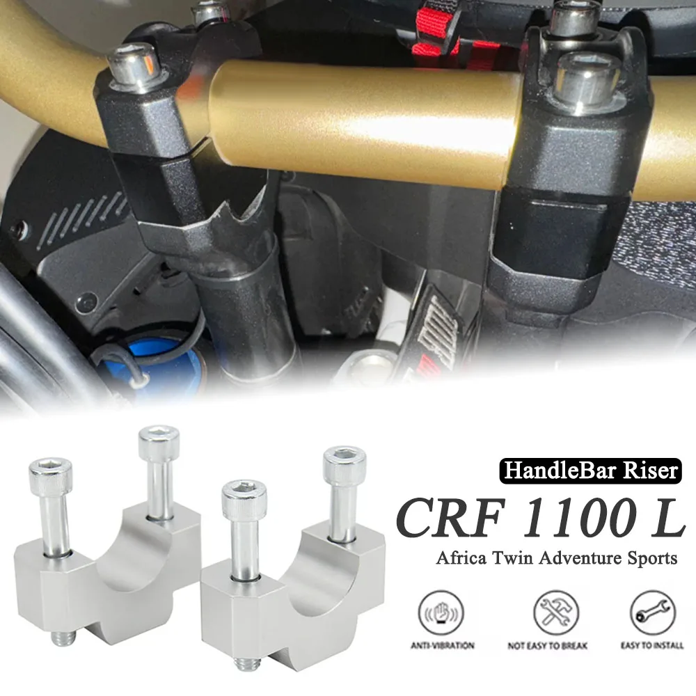 

Motorcycle Africa Twin For HONDA CRF1100L CRF1100L Adventure Sports 2020-2024 2023 2022 Handle Bar Riser Clamp Extend Handlebar