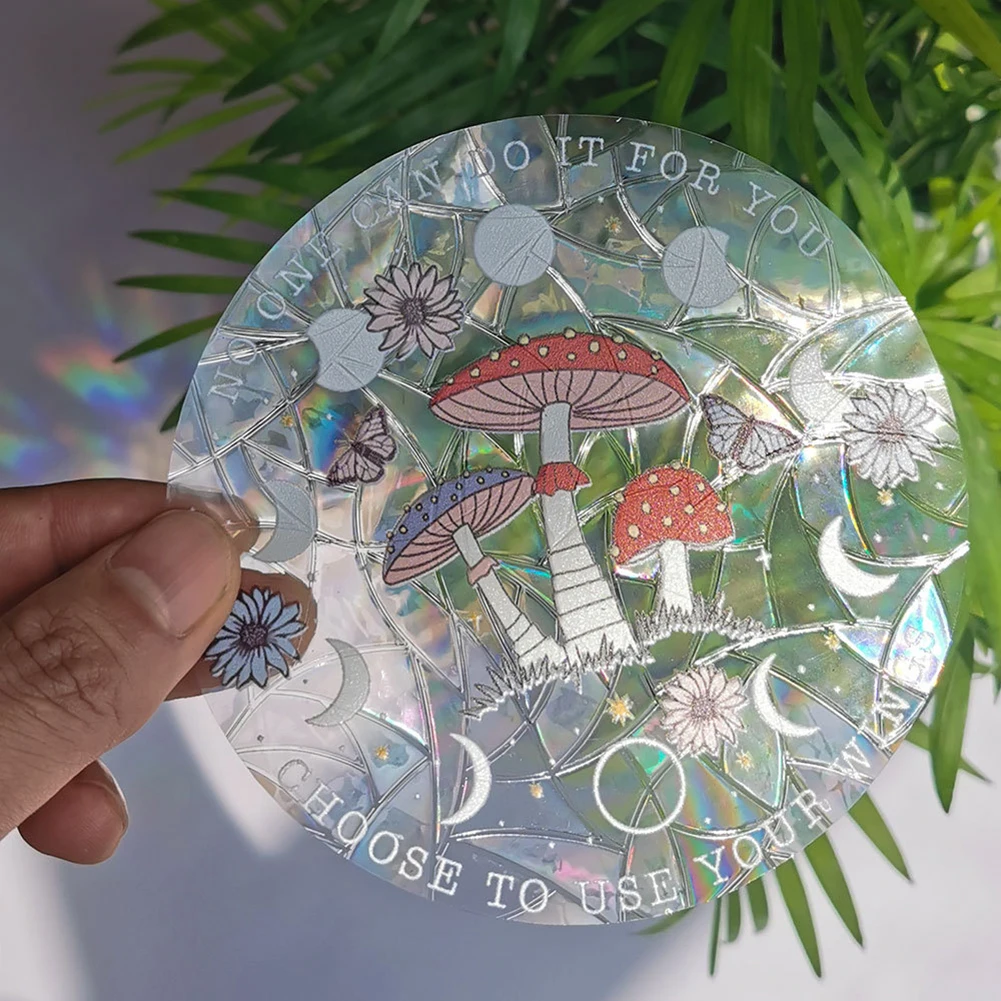 Adesivi murali arcobaleno Sun Catcher adesivo specchio per finestra in PVC adesivo per camera da letto adesivo per finestra per decorazioni per la casa Rainbow Maker