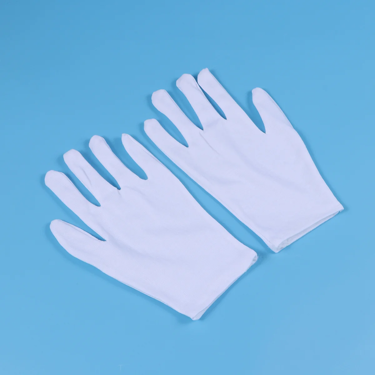 12 زوجًا من قفازات العمل القطنية السميكة لحماية الغبار المرنة من أجل التعامل مع قفازات قطنية لبطانة التجميل #5