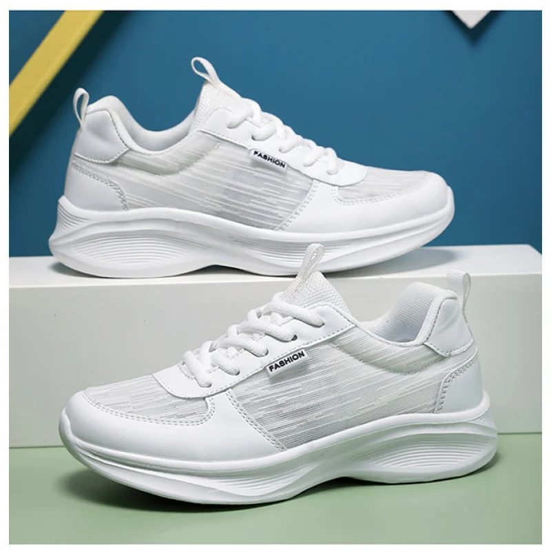 

2025Летняя дышащая удобная легкая женская обувь высокого качества с сеткой, повседневная обувь, дышащая обувь, большие размеры 35-42