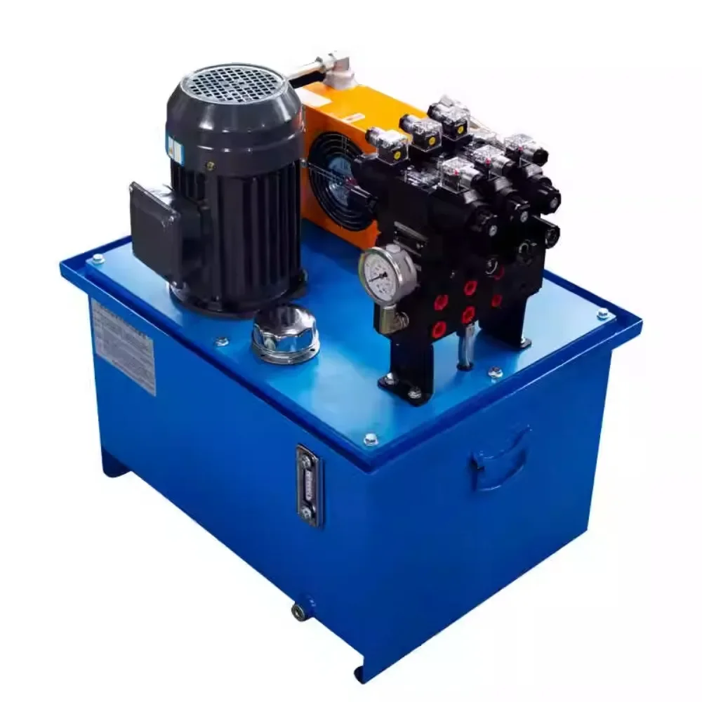 

System assembly small servo hydraulic pump station solenoid valve