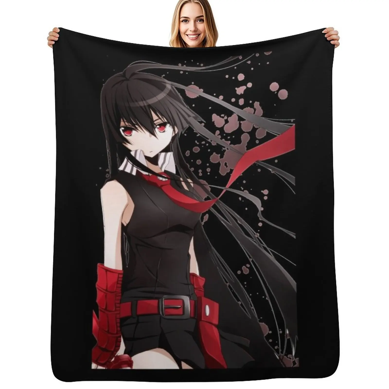 

Akame ga Kill Throw Blanket Weighted Plaid Luxury Designer Blanket