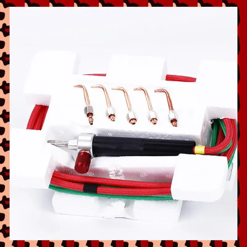 

A72P Jewel Tools Equipment Oxygen Acetylene Torch Flame Gun Jewelry Tools 5 Tips Connetor With Oxygen Gas