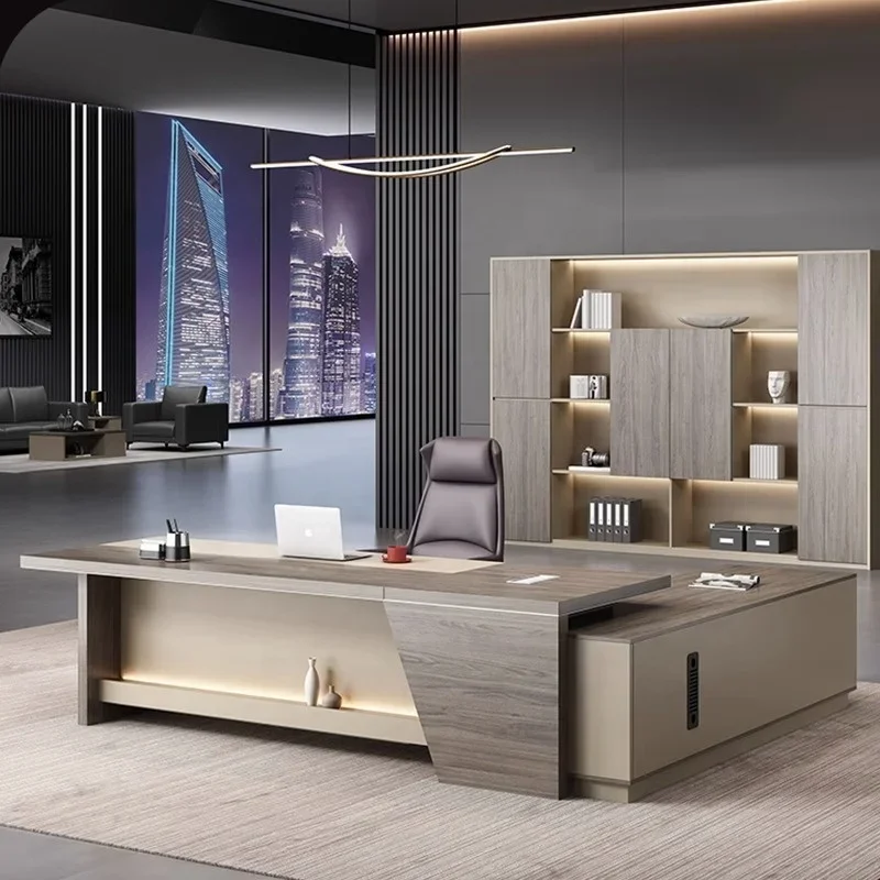 

2026 High Quality Office Furniture Executive Desk L-Shaped Office Desks Chair Made in China