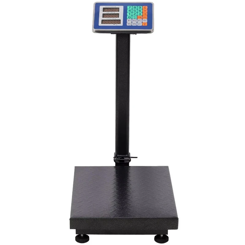 Digital Floor Table Scale 0.1 Pounds Accuracy, Tare Weight Price Calculator Black
