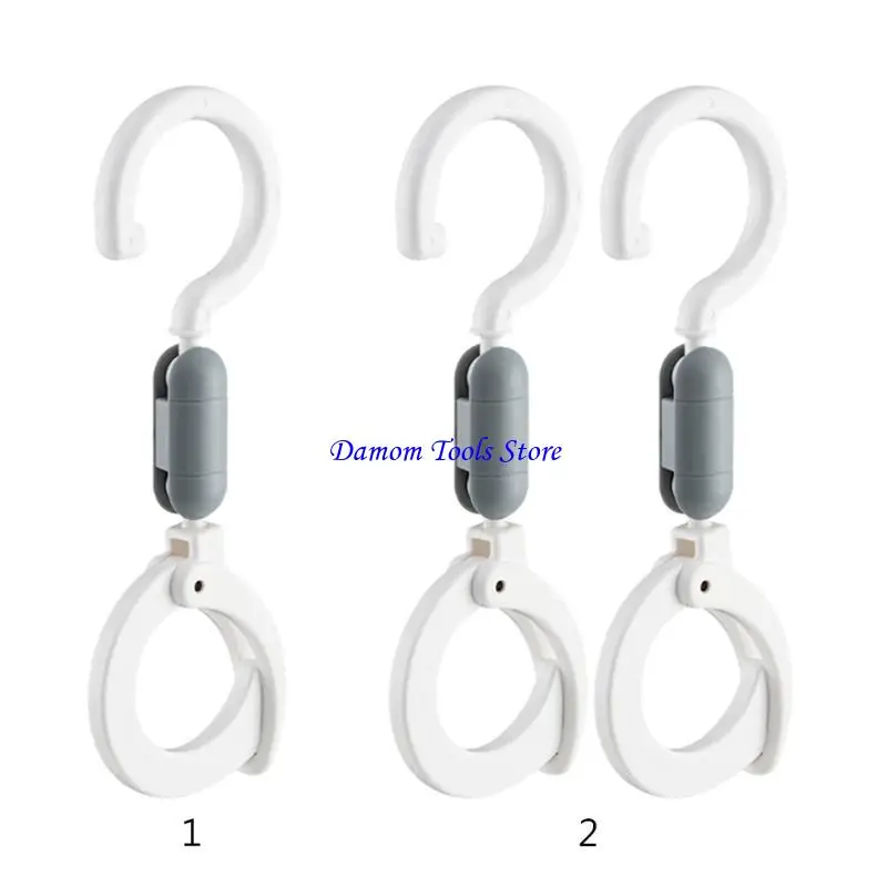 57BE PCS Mommy Bag Hanger Baby Clips Clips 360 درجة تدوير السنانير ملحقات عربة ملائمة للأم