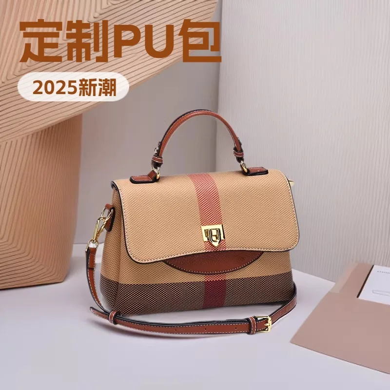 Chic Casual Commuter Diaper Bag For Women Elegant Leather Crossbody Handbag Designer Minimalist Retro Fashion Large Capacity
