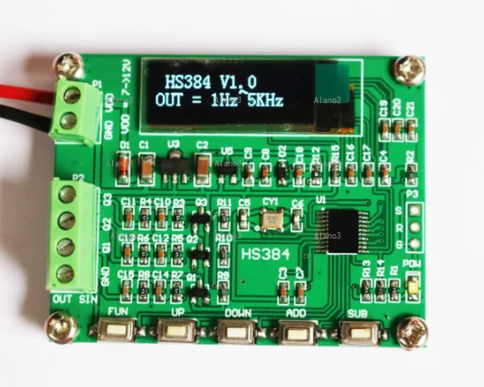 New 1Hz~ 5KHz three-phase sine wave signal generator instrument, resolution 1 degree