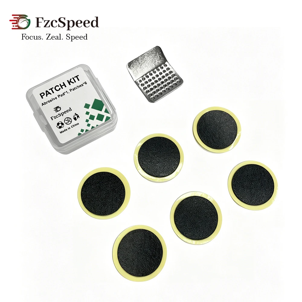 6pcs/set Glue-free Bicycle Patches Quick Drying Road Tyre Repair Tools Kit Tire Patch Box for Inner Tube MTB Bike Accessories 패치