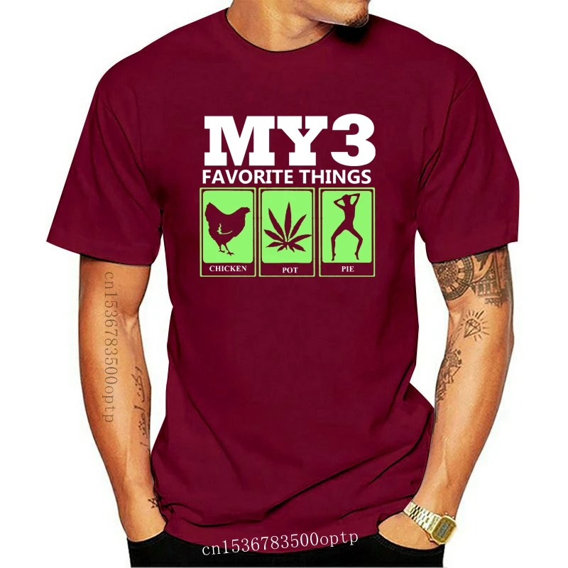 

Man Clothing New Men Tops Tees Summer Fashion Chicken Pot Pie 420 Blunt Dank Pot Smoker Men'S Funny T Shirt