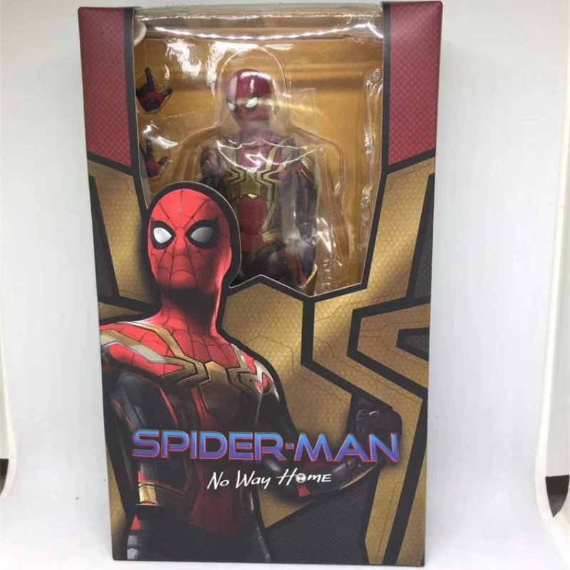 Shf Marvel Spider-Man No Way Home Action Figure Spiderman Peter Parker Figurine Pvc Collection Integrated Suit Movable Model Toy