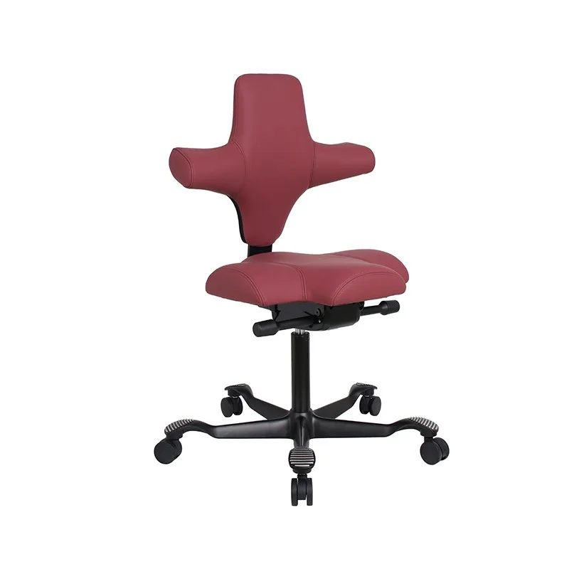 Ergonomic Saddle Chair, Lumbar Support Swivel Chair, Height Adjustable Office Desk Chair for Long Sitting