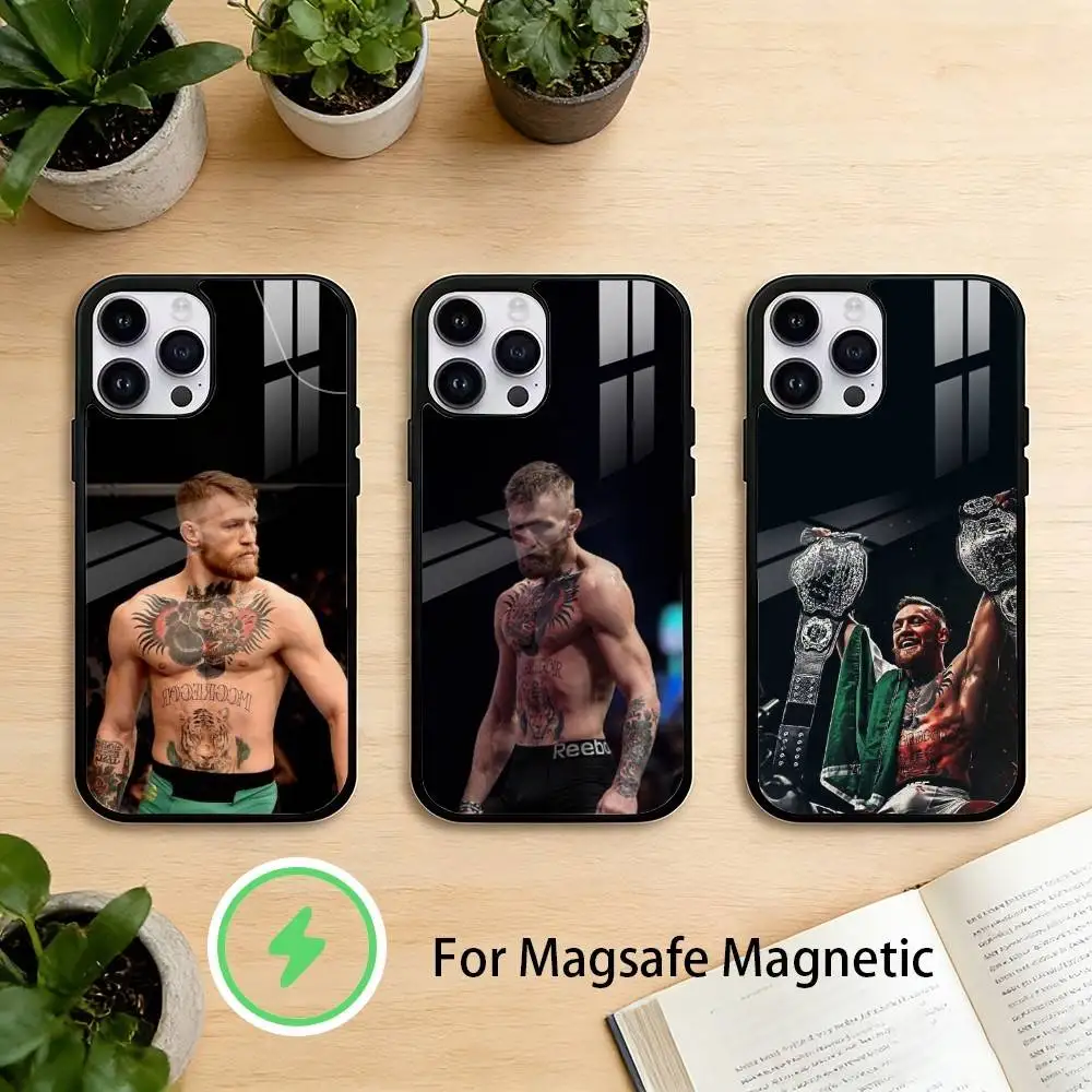 

U-UFC C-Conor Mcgregor Phone Case For iPhone 17/16/15/14/13/12/Plus/Pro/Max for Magnetic Wireless Charging